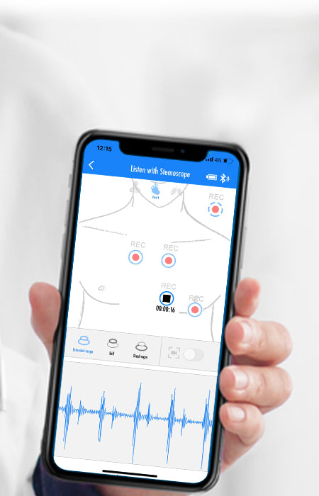 DrStemo is the app dedicated to Bluetooth digital electronic stethoscope