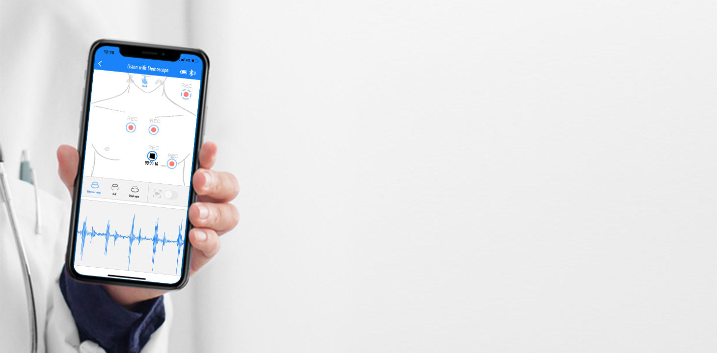 DrStemo is the app dedicated to Bluetooth digital electronic stethoscope